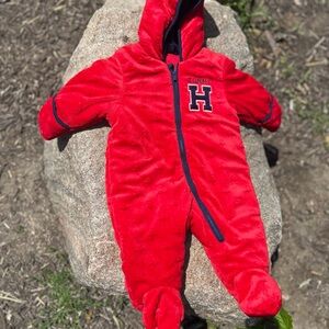 Tommy Hilfiger Red Insulated Hooded Snowsuit